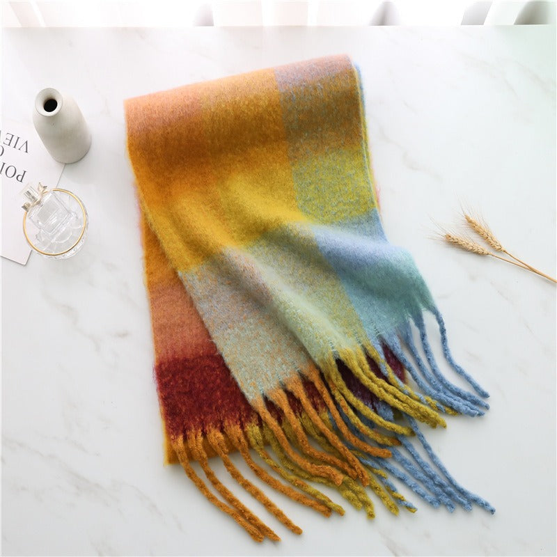 Thickened Imitation Cashmere Plaid Scarf - Warm & Stylish - Image 7