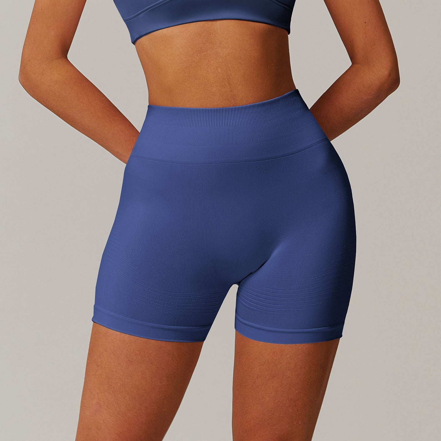 Women's High-Waist Tight Yoga Shorts for Running and Fitness