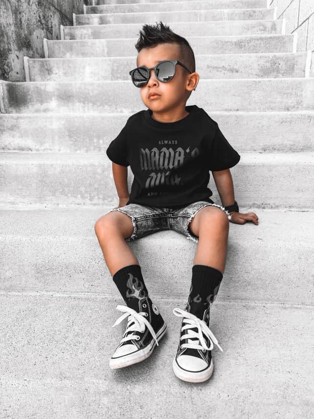 Mama's Dude Always and Forever Kids Streetwear Cotton Tee