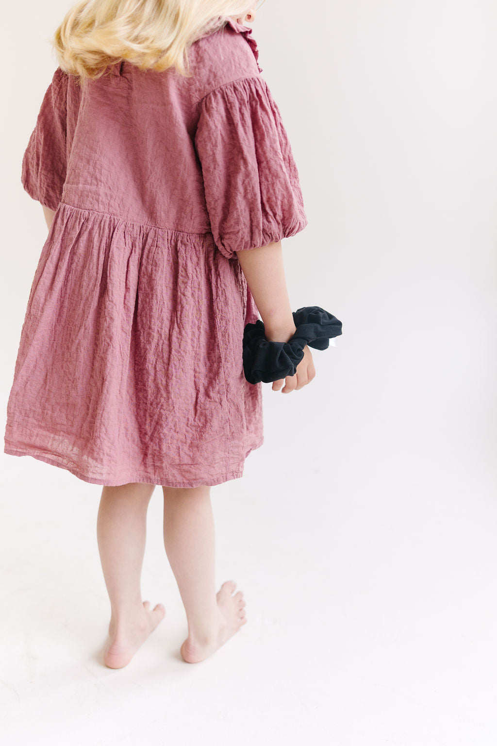 White Solid Oversized Scrunchy