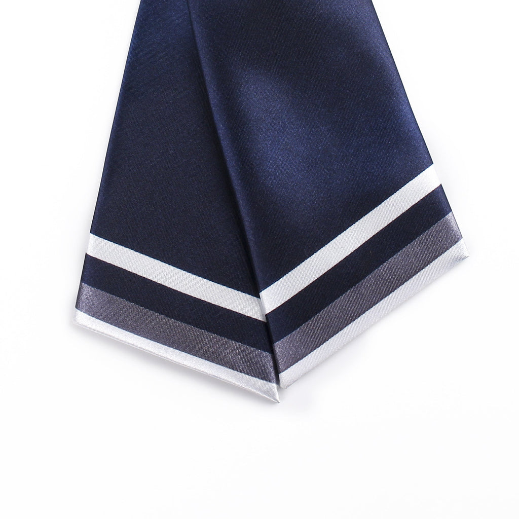Japanese School Uniform Necktie - Professional Pre-Tied Design - Image 3