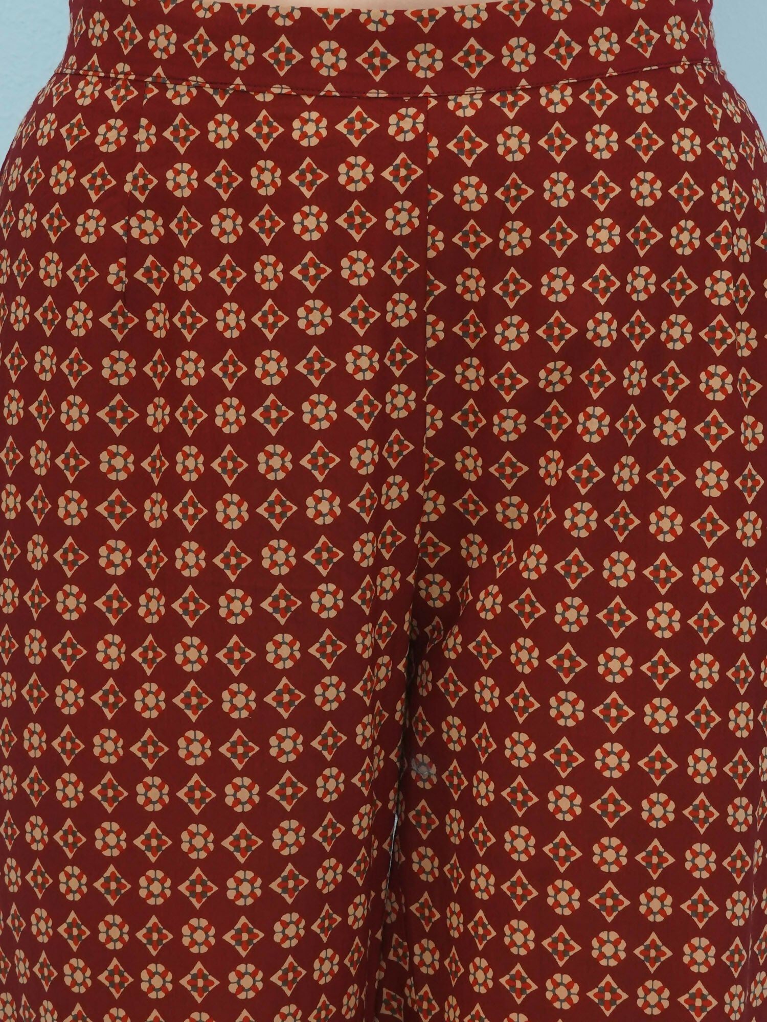 Brown Cotton Suit Set for Women