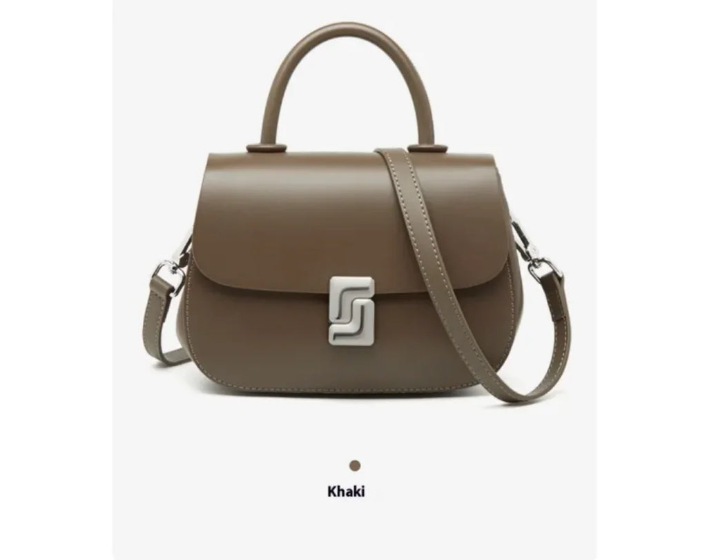 Retro Leather Saddle Crossbody Bag