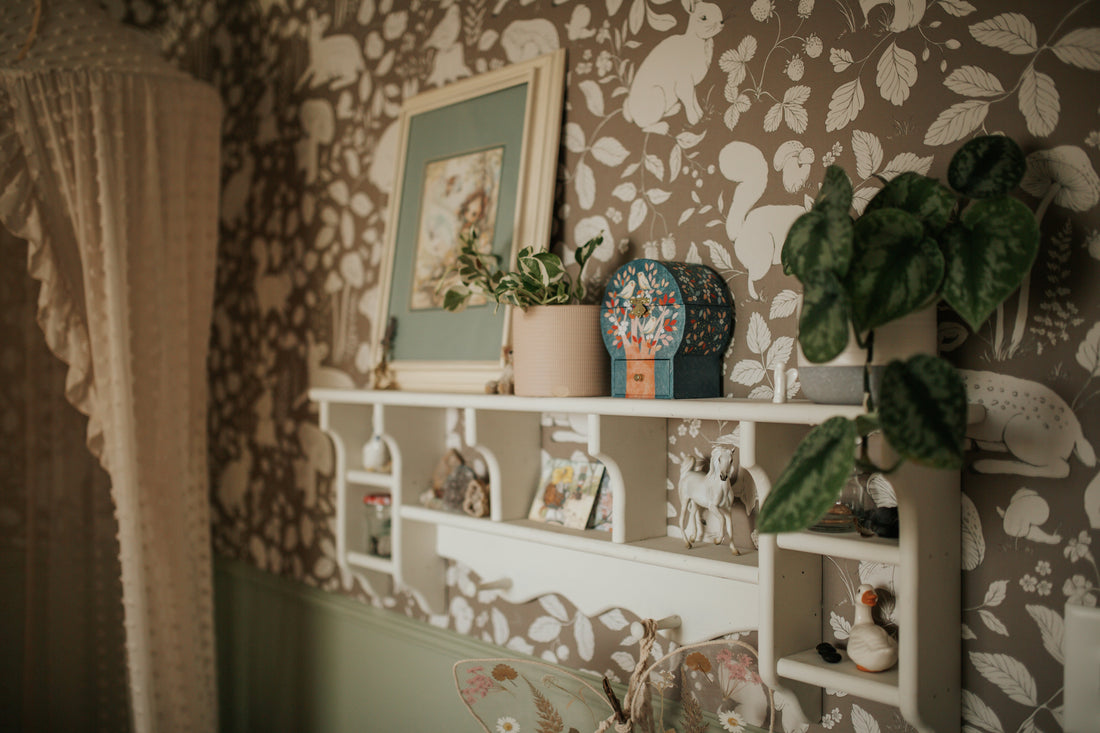 Finch Peel and Stick Removable Wallpaper by Daphne and Sage