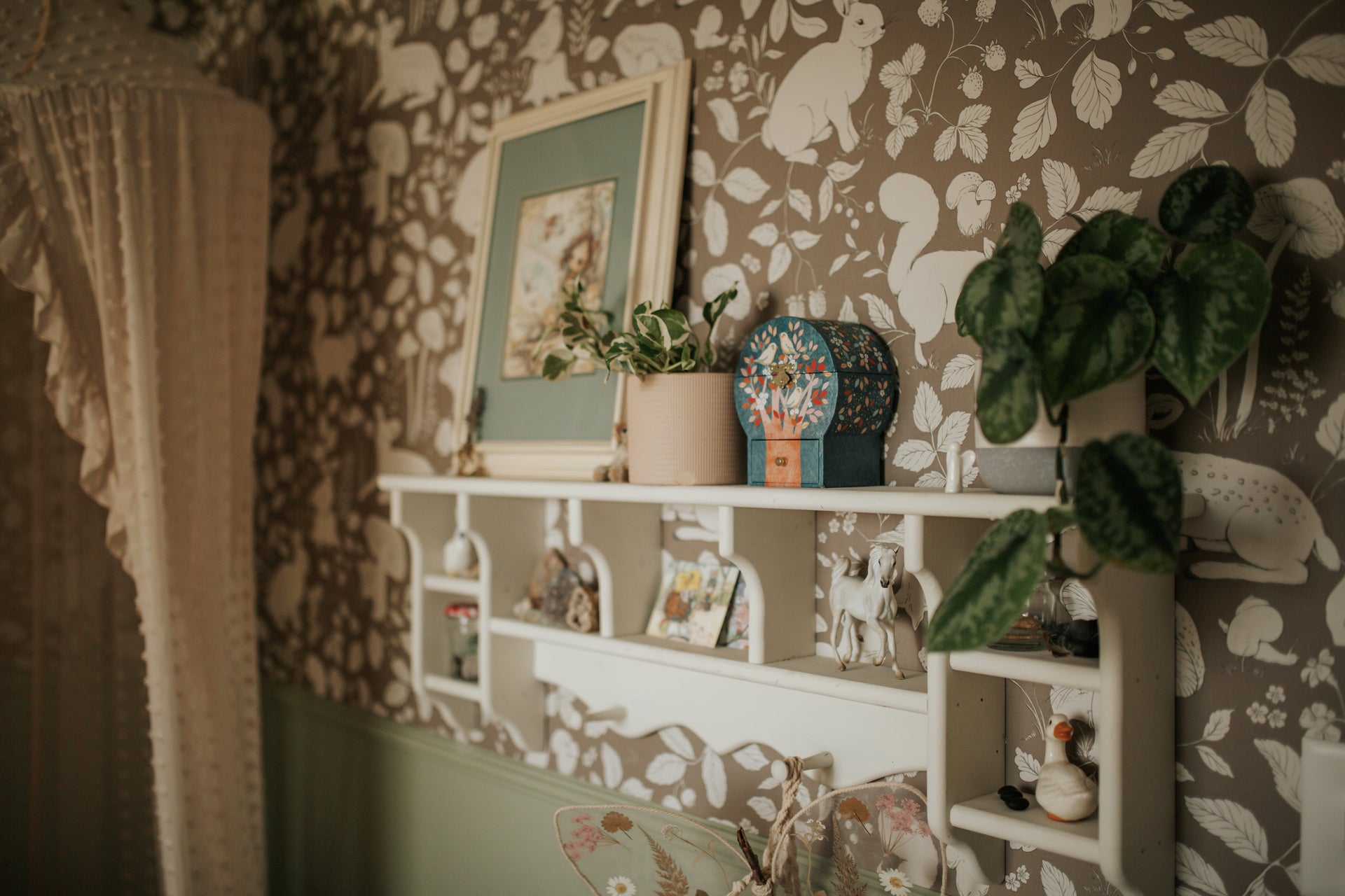 Finch Peel and Stick Removable Wallpaper by Daphne and Sage