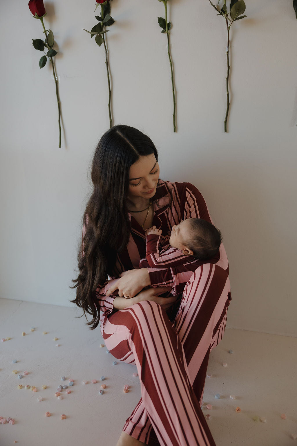 Bamboo Zip Pajamas | Sweetheart Stripes