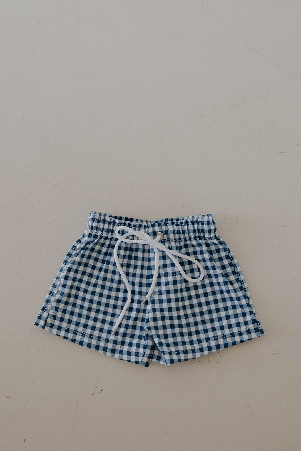 Child Board Short | Blue Gingham