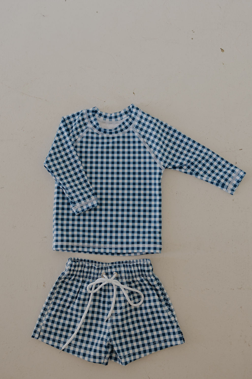 Child Board Short | Blue Gingham