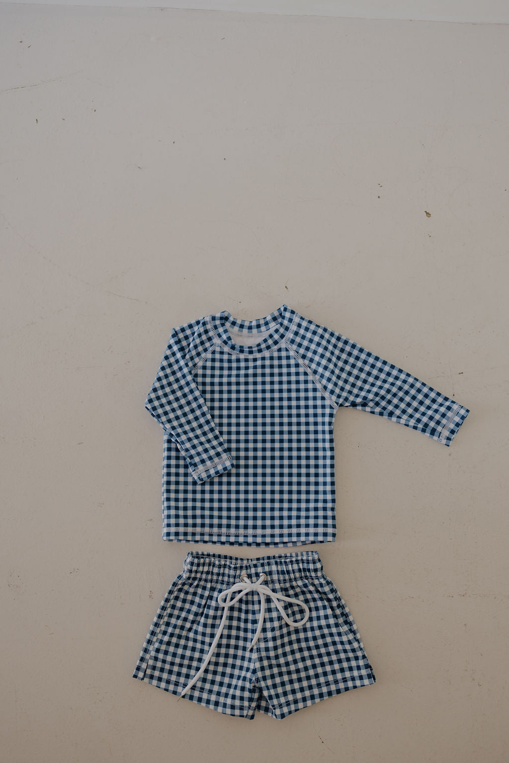 Child Board Short | Blue Gingham