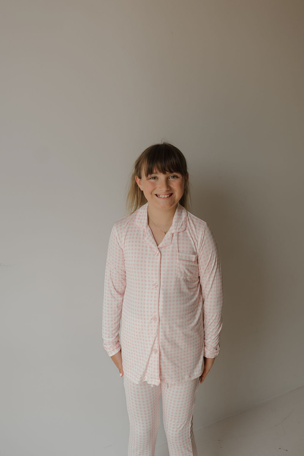 Girl’s Bamboo Button Up Lounge Set | Giselle