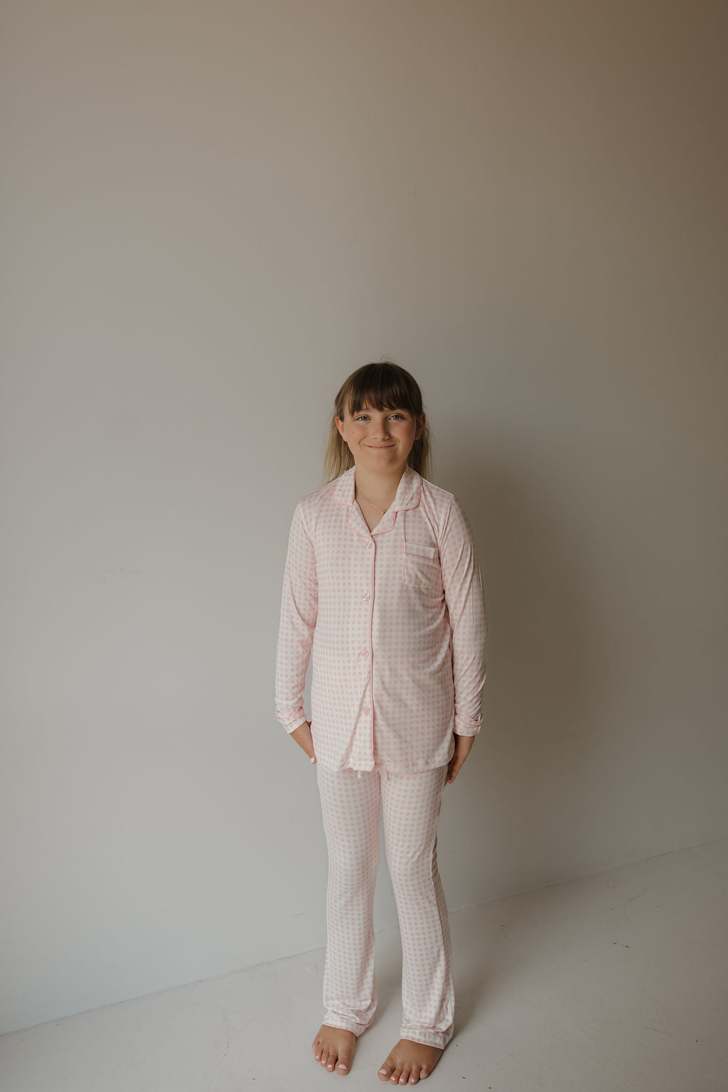 Girl’s Bamboo Button Up Lounge Set | Giselle
