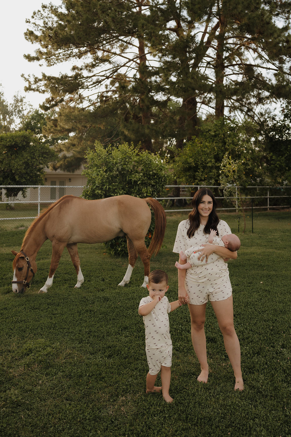 Wild Horses Bamboo Short Set for Kids - Image 6