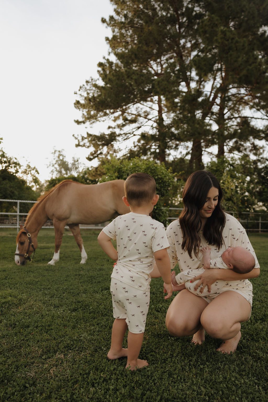Wild Horses Bamboo Short Set for Kids - Image 7