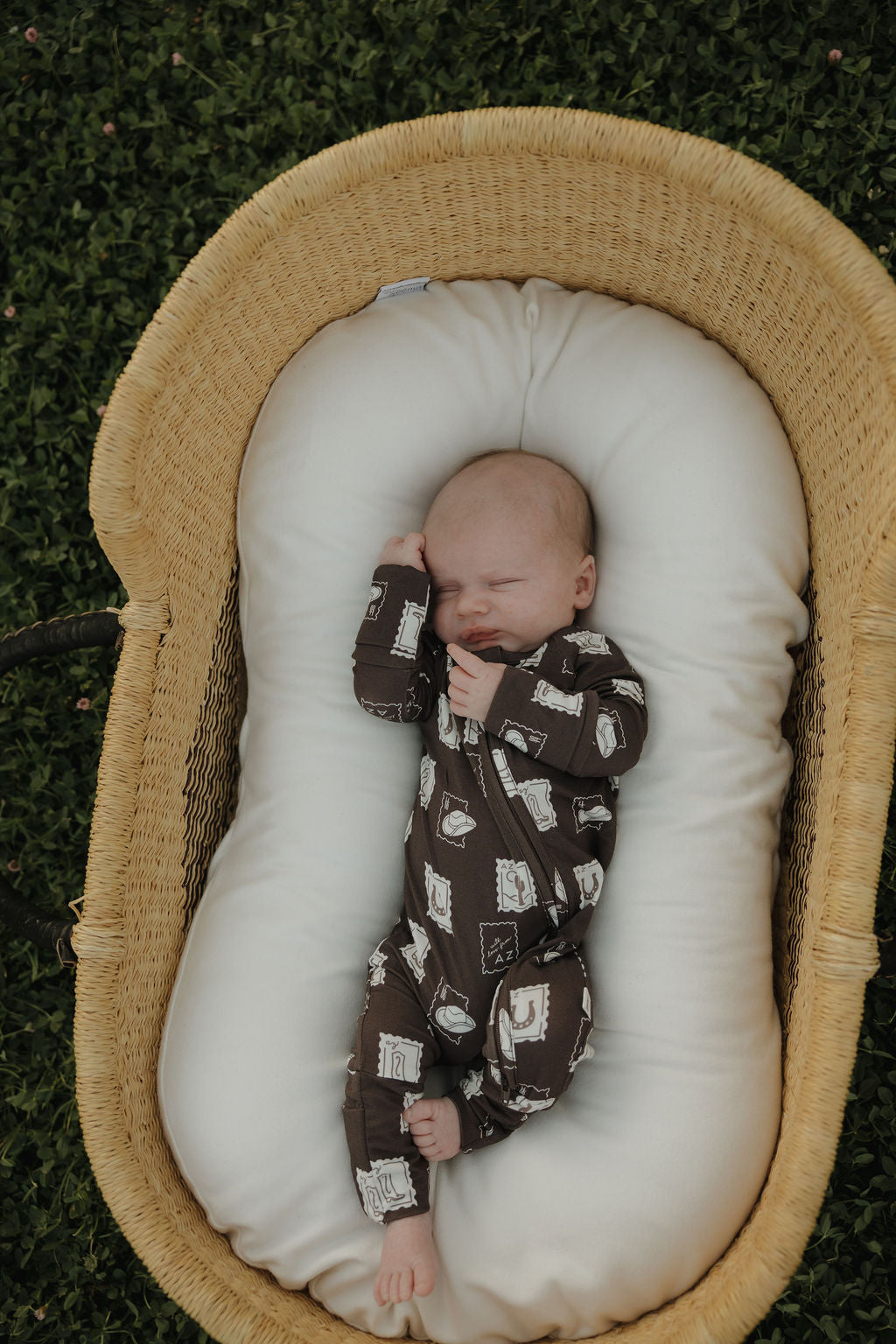 Bamboo Zip Pajamas with Arizona Print for Babies - Image 4
