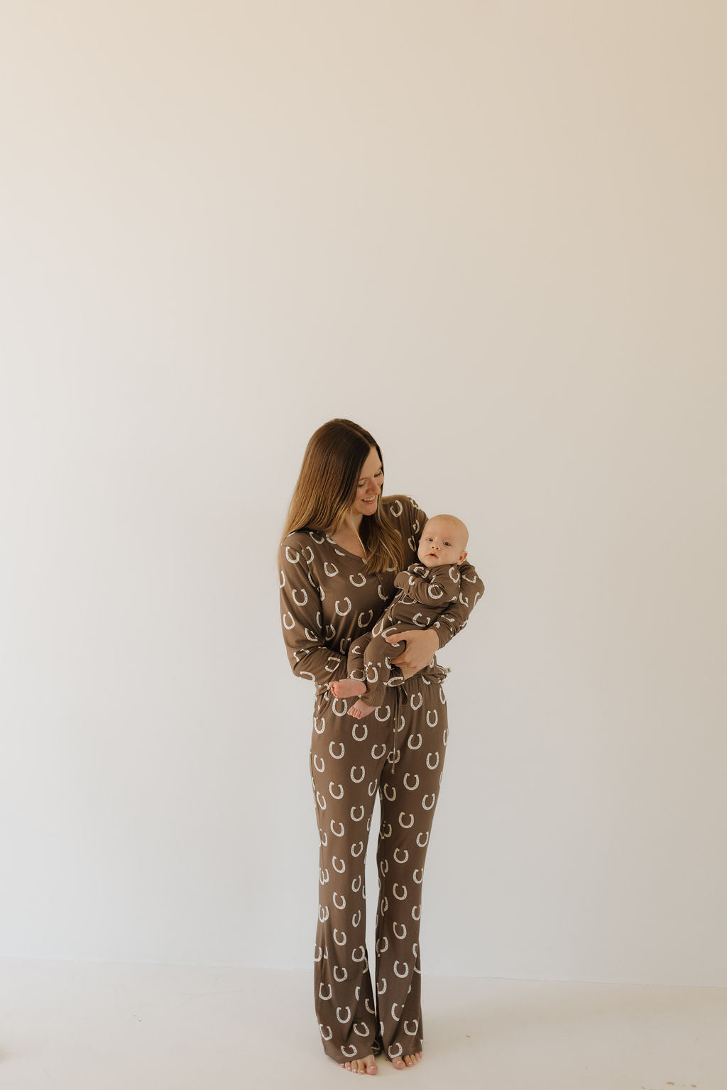 Women's Long Sleeve Bamboo Pajama Set Giddy Up