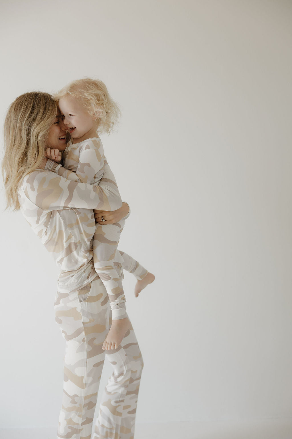 Women's Bamboo Long Sleeve Pajama Set in Camo 2.0 Print - Image 5