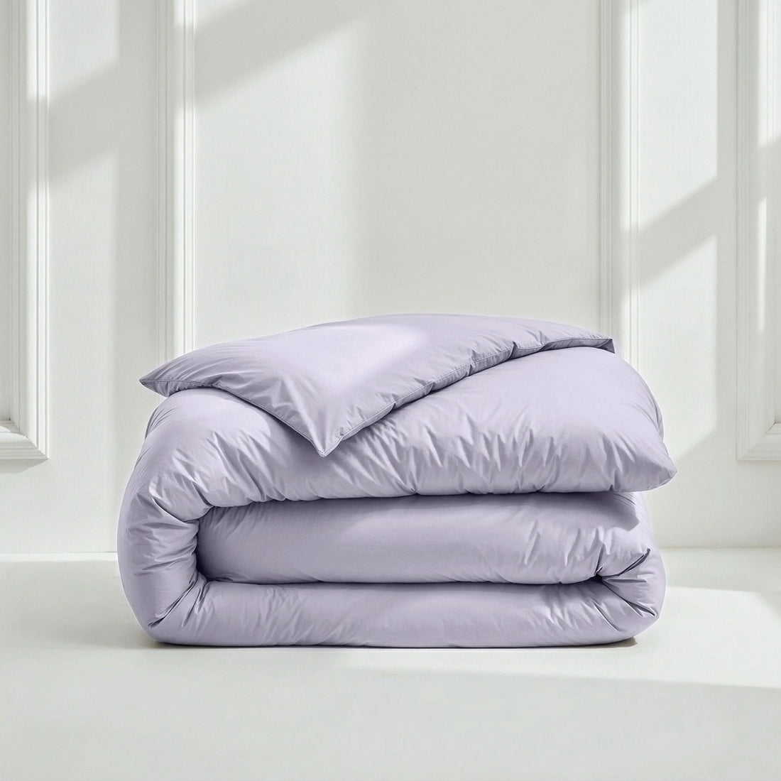 Australian Cotton Sateen Duvet Cover in Stripe and Solid - Image 2
