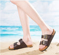 Women’s Adjustable Buckle Comfort Footbed Sandals Beach Slides