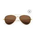 Denali No. 1 Aviator Sunglasses in Whisky
