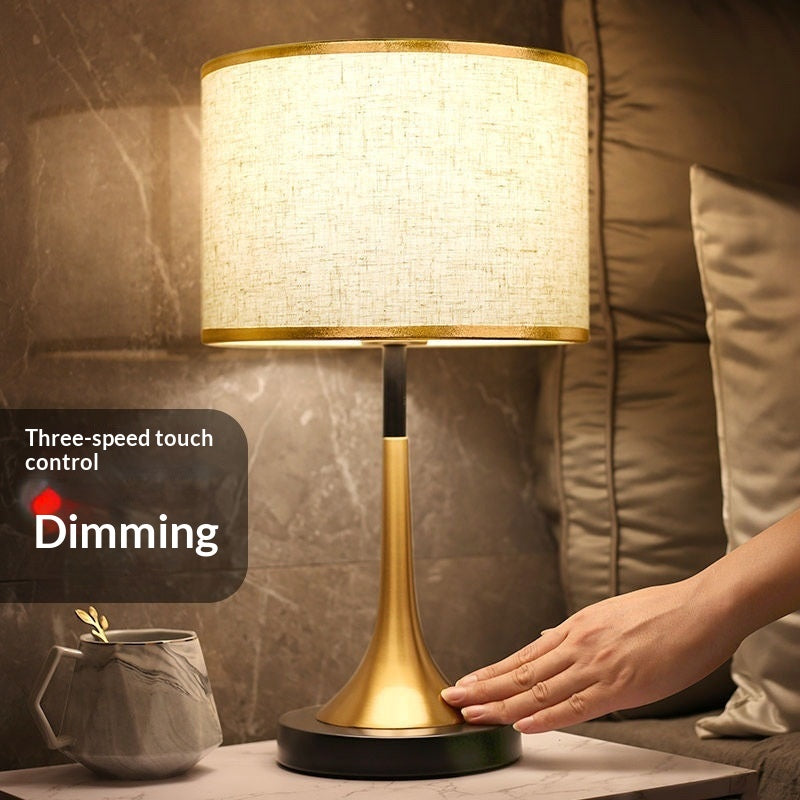 Modern Nordic LED Table Lamp with Touch Sensor Dimming