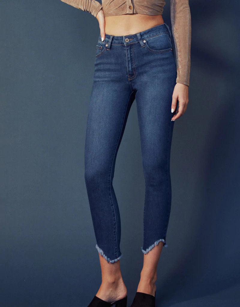 Dayana High Rise Ankle Skinny Jeans in Medium Wash
