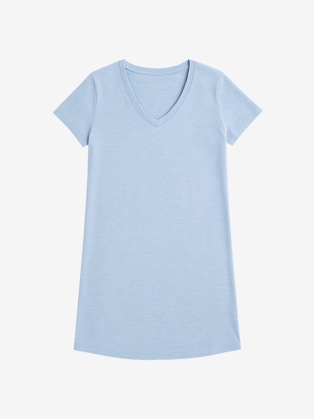Eva V-Neck Sleepshirt in Black for Comfort and Night Sweat Relief
