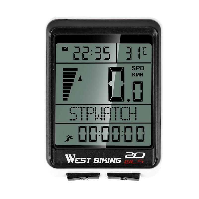 Waterproof Cycling Odometer & Smart Speedometer with LCD Backlight