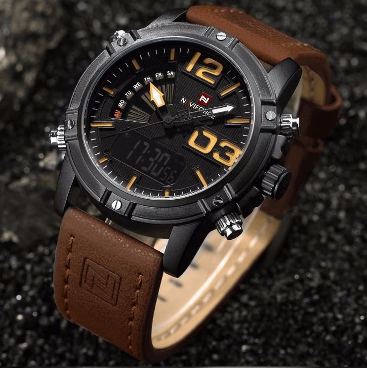Multifunction Digital Analog Sports Watch with Alarm & Stopwatch