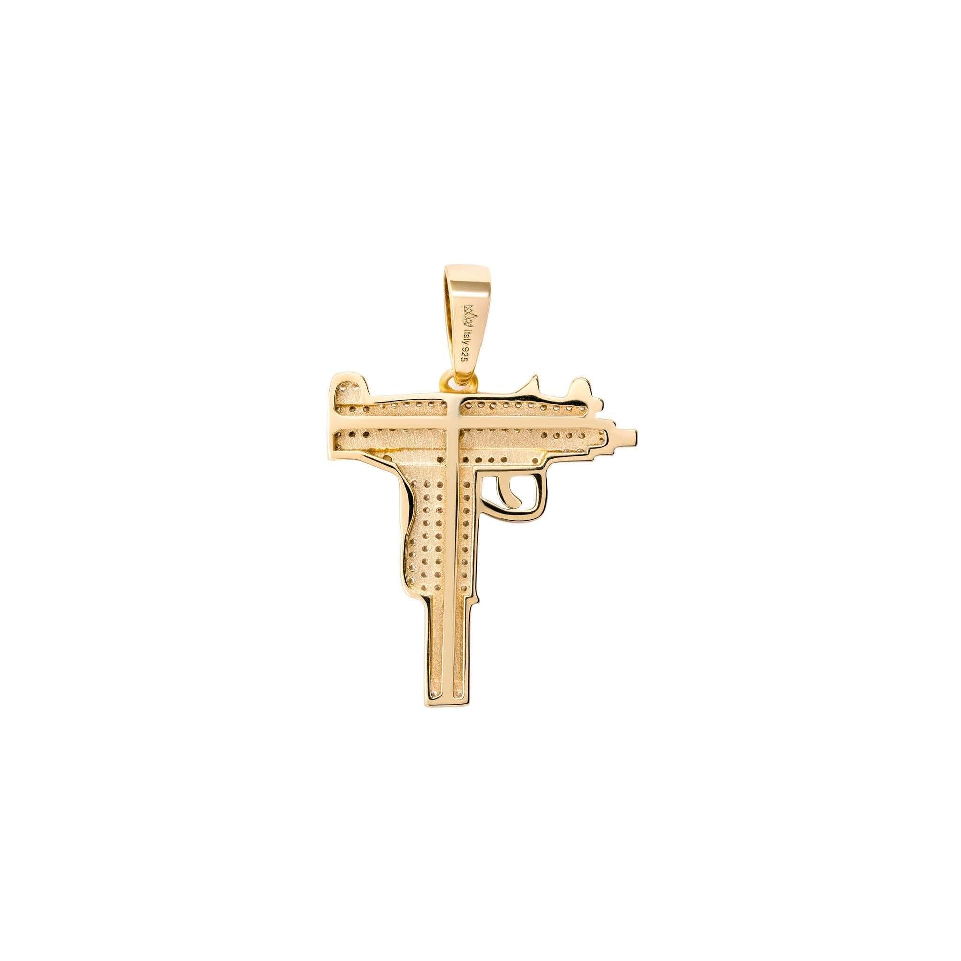 Uzi Pendant 925 Sterling Silver