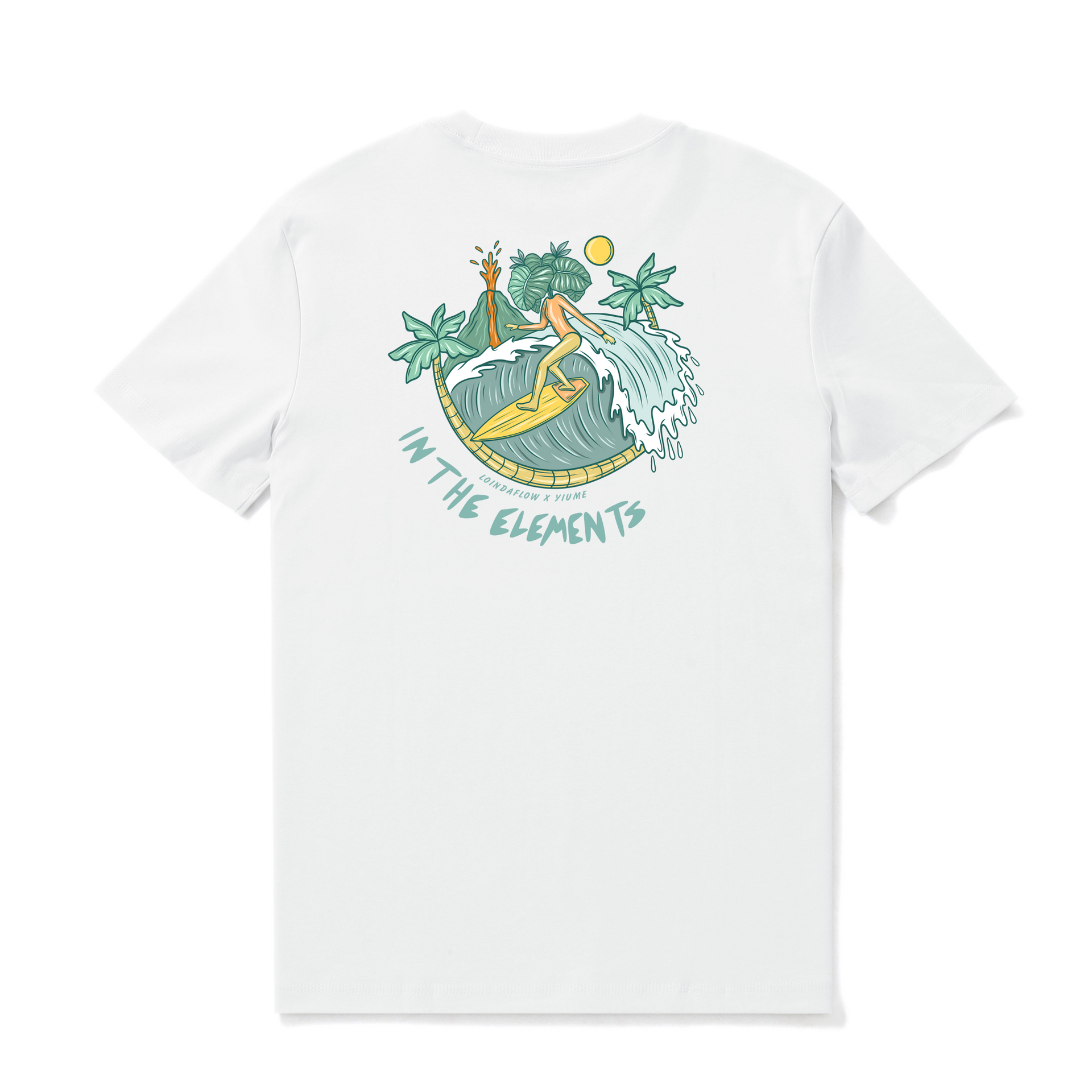 In the Elements Graphic Crew Neck T-Shirt in White