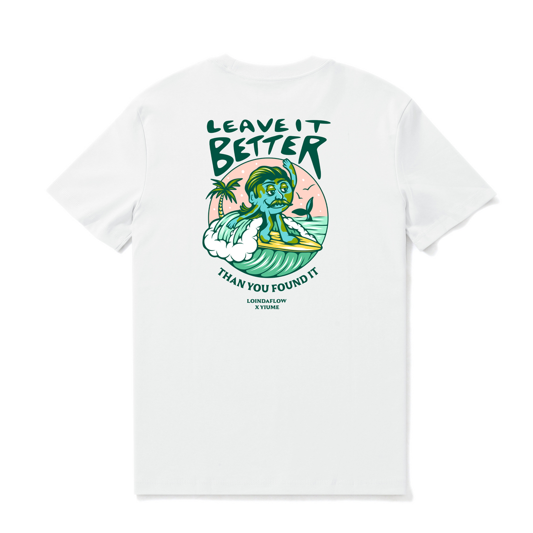 Leave It Better Graphic Crew Neck T-Shirt in White