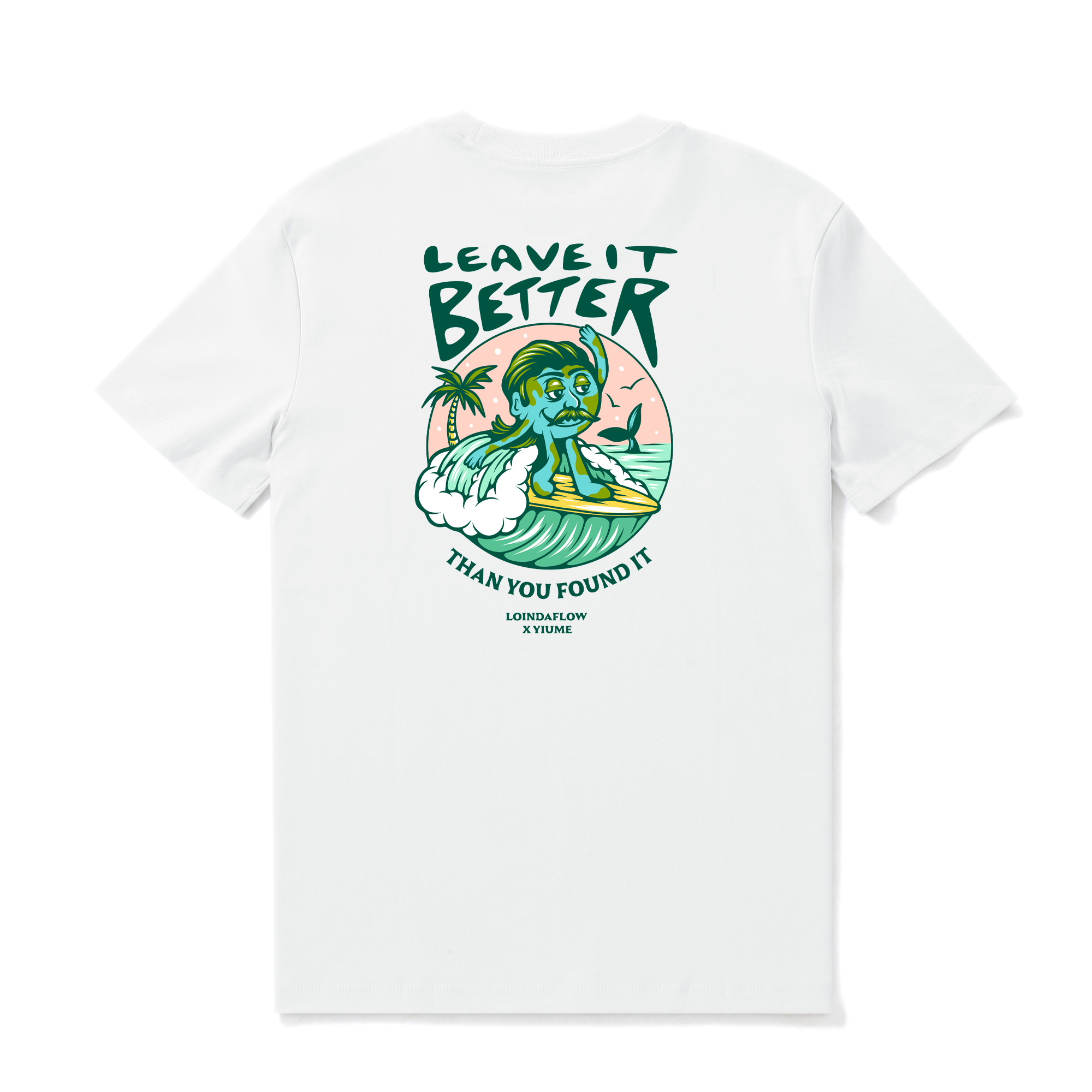Leave It Better Graphic Crew Neck T-Shirt in White