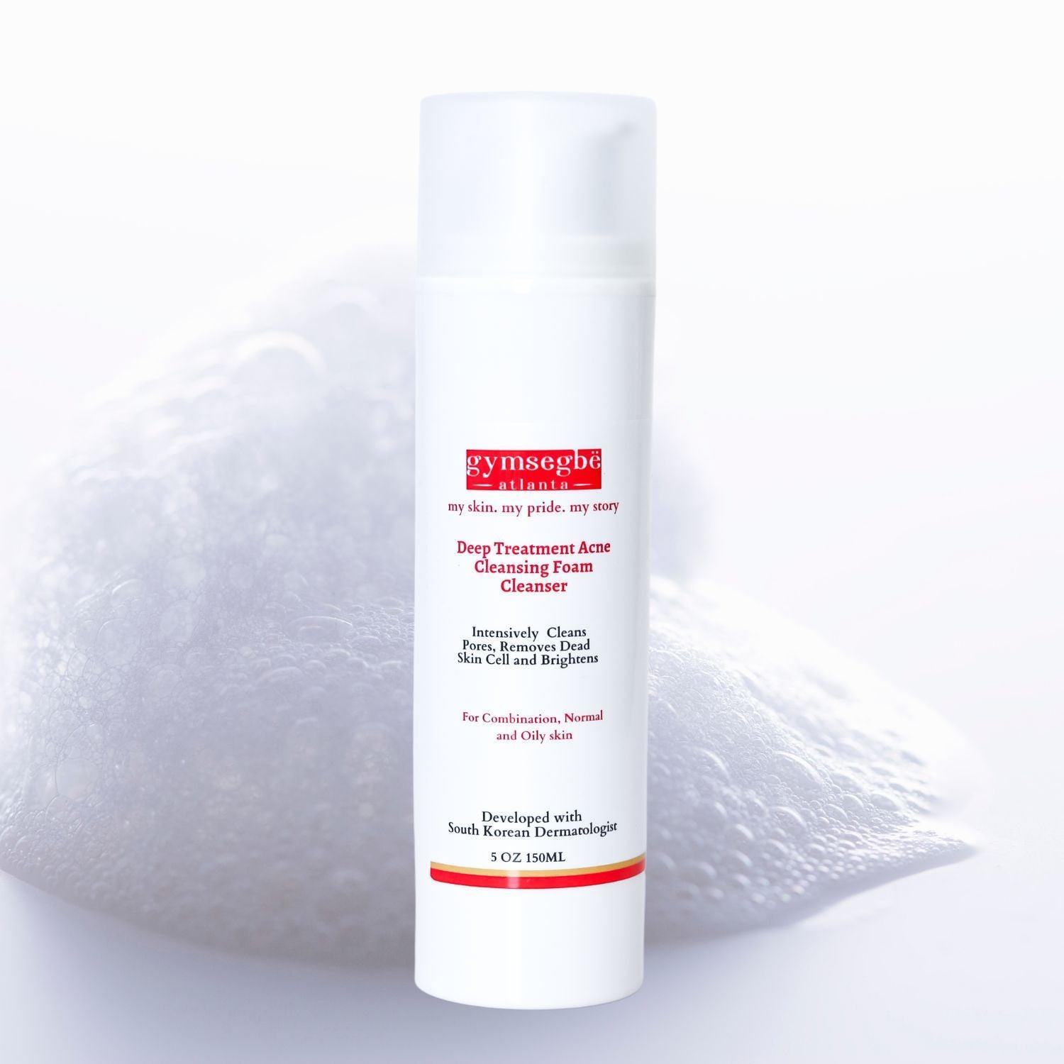 Deep Treatment Acne Cleansing Foam, Pore Clarifying Korean Wash