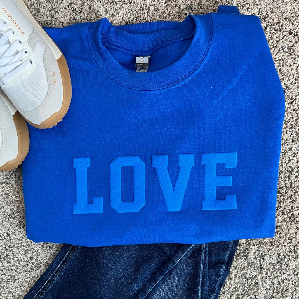 Custom Varsity Letter Game Day Sweatshirt