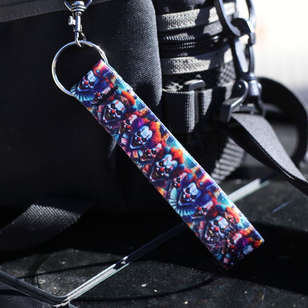 Evil Clowns Keychain Wrist Lanyard