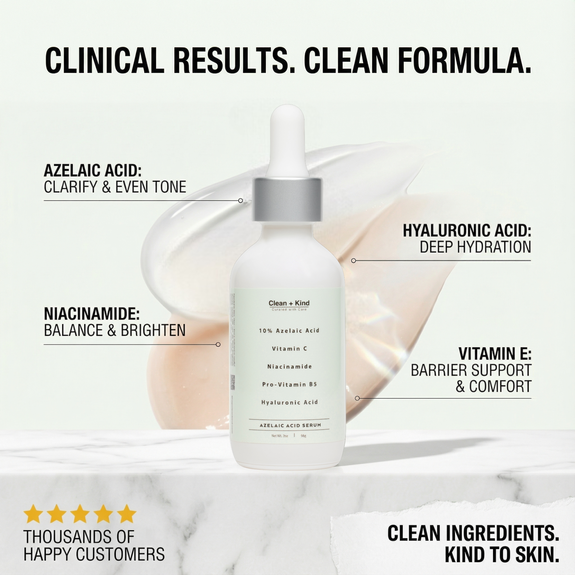 10% Azelaic Acid Face Serum for Brightening and Even Skin Tone - Image 2