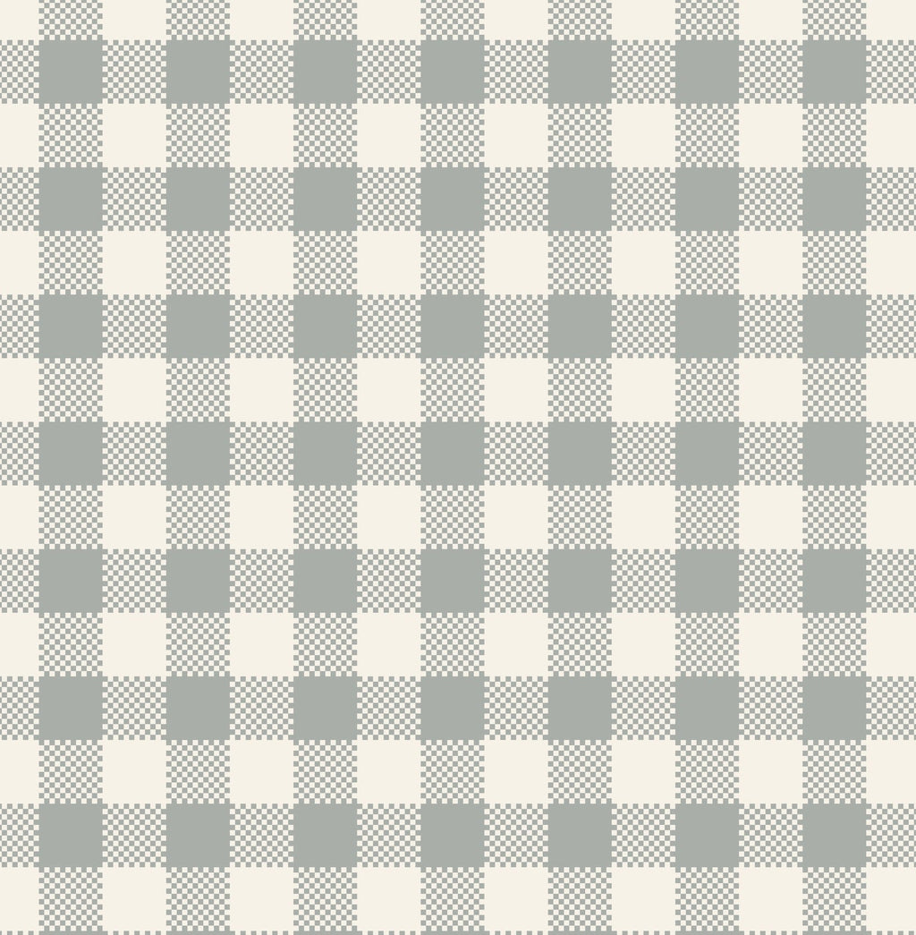 Stetson Geometric Wallpaper, Classic Blue and White