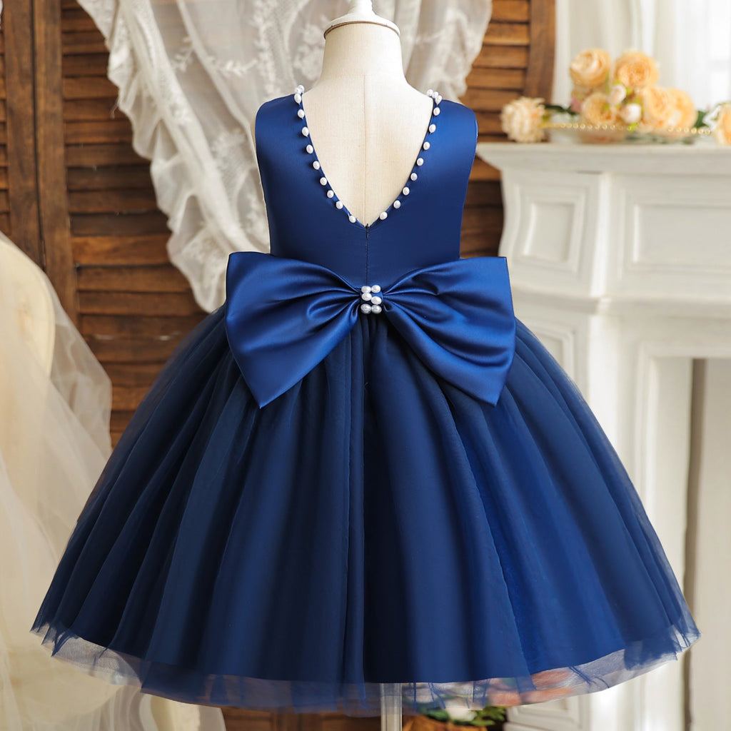 Girls Luxury Sleeveless Princess Prom Gown for Parties