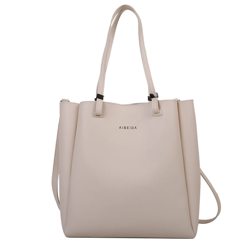 2-Piece Minimalist Handbag Set with Shoulder Bag and Purse
