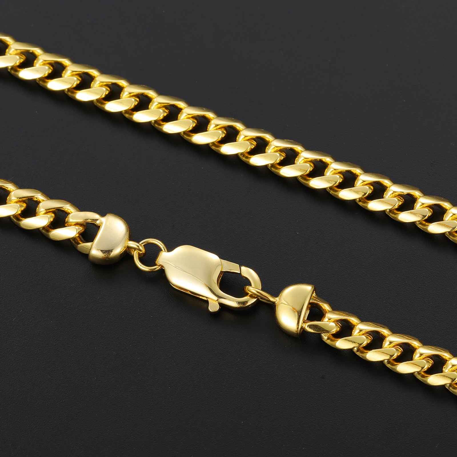 Sterling Silver Cuban Link Chain Necklace 5mm