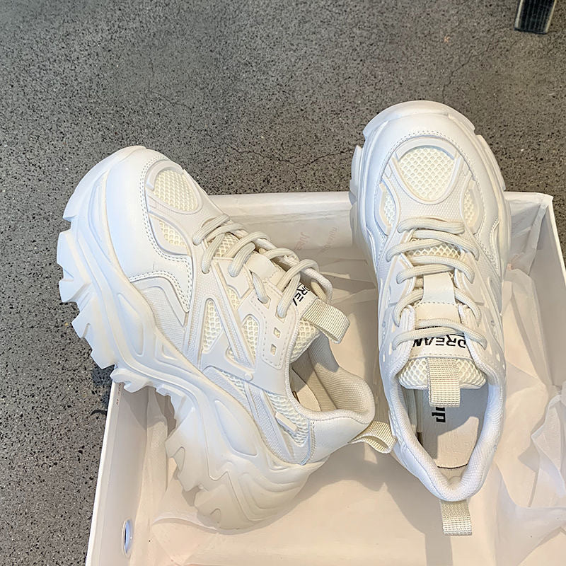 Women's Chunky Platform Fashion Sneakers, Thick Sole Trainers