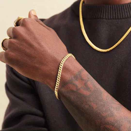 Chaîne Forte Men’s Gold-Tone Bracelet