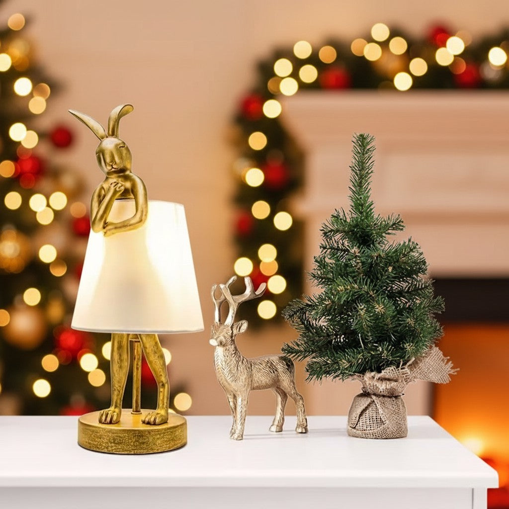 Modern Bunny Table Lamp with Adjustable Ambient Lighting