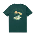 Dark green crew neck t-shirt with Do Not Disturb graphic