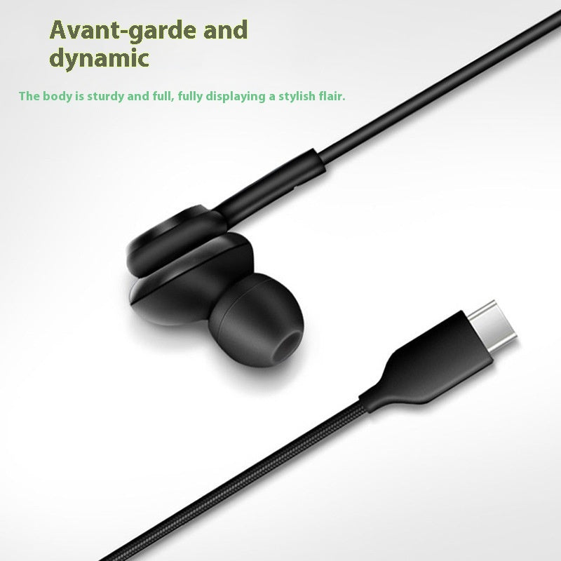 Stereo In-Ear Headphones with Mic & Noise Isolation - Black