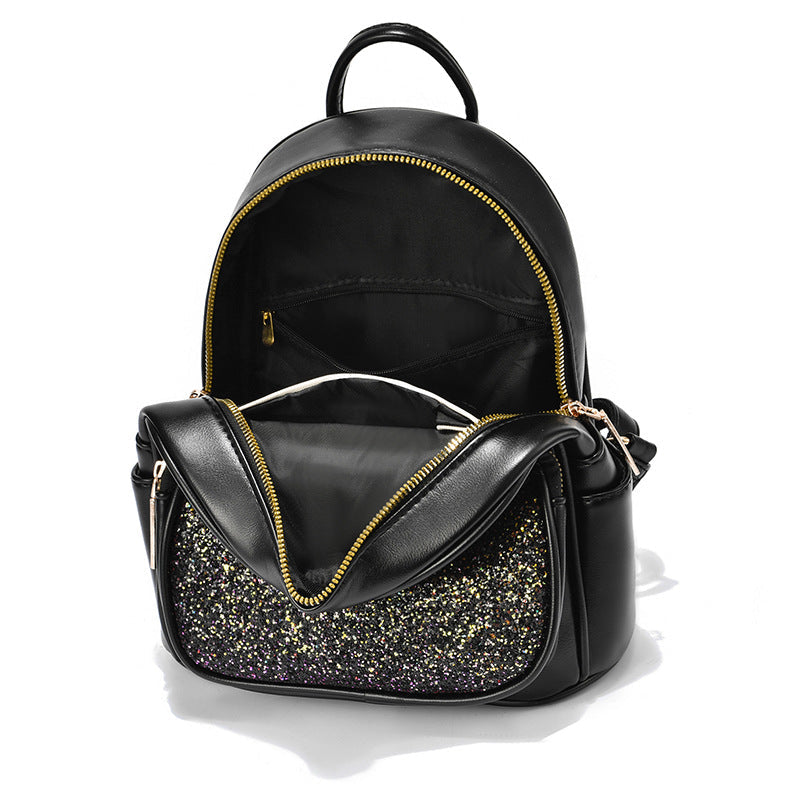 Large-Capacity PU Leather Business Backpack for Women