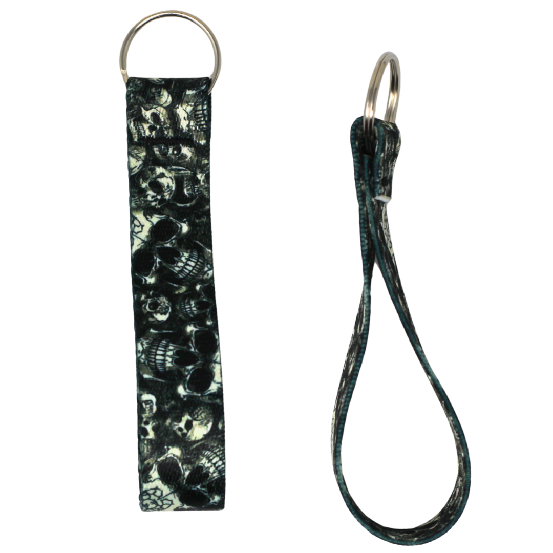 Skulls Key Fob, Perfect for backpack or purse. Goth or Punk accessory