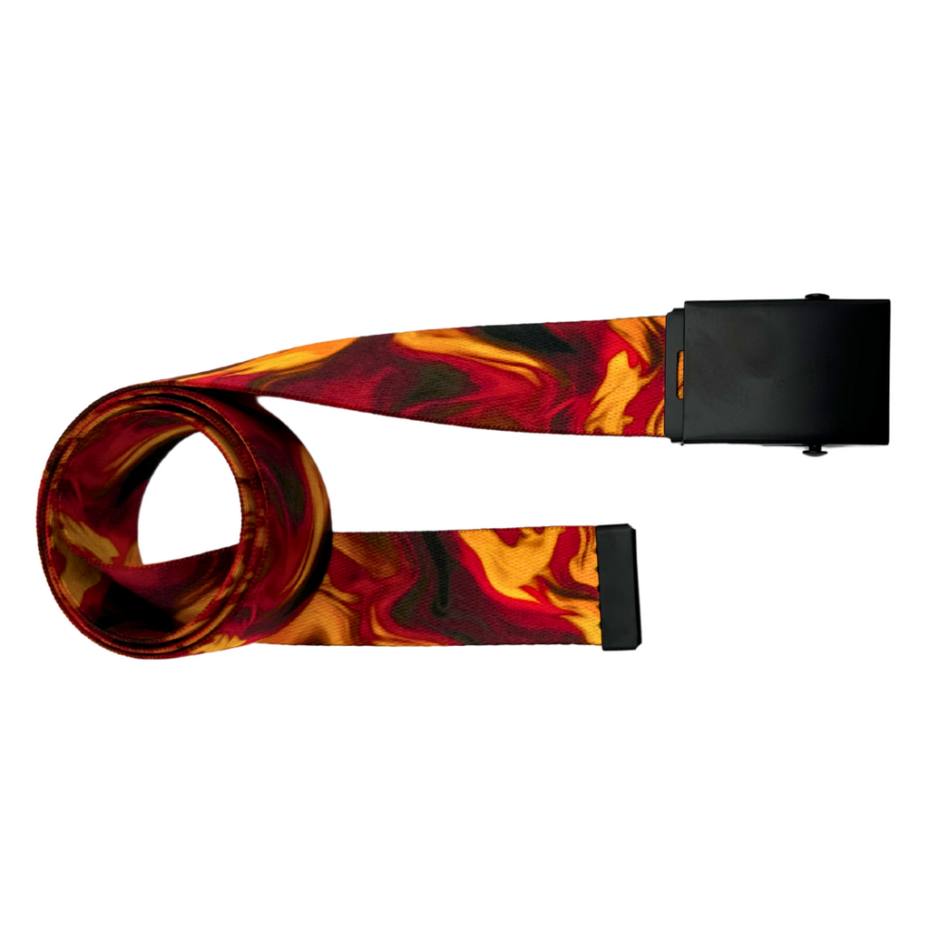 Liquid Red Belt - Small to Plus Size - Multiple Buckle Options