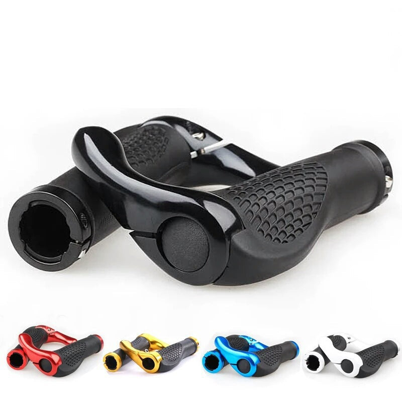 Anti-Slip Mountain Bike Handlebar Grips with Aluminum Alloy Locks