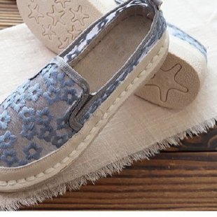 Women's Floral Lace Slip-On Beach Sandals Casual Flat Slides